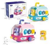 Early Educational Baby Cartoon Submarines Shape Block Matching Toys Toddlers Sensory Shape Recognition Game with Music Light